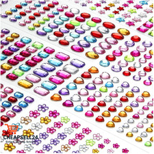 Selbstklebende Glitzersteine 1200 Stück Kinderdeko