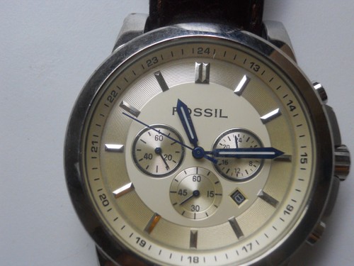 Fossil chronograph men brown - chronograph, men's