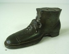 Antike seltene Spardose Schuh Motiv um 1900