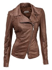 Mandarin lederjacke jacke - ,