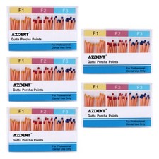 5Pk Dental Gutta Percha Points Tips F1-F2-F3 For Universal Dental Use 60Pcs/Box
