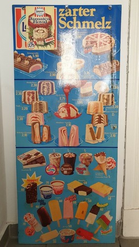 Langnese eiskarte eisschild - langnese,