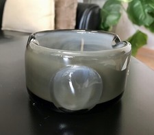 Antik graublau Lötz Glas