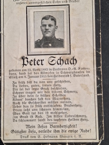 Sterbebild soldat gef bei - sterbebild,, gef.