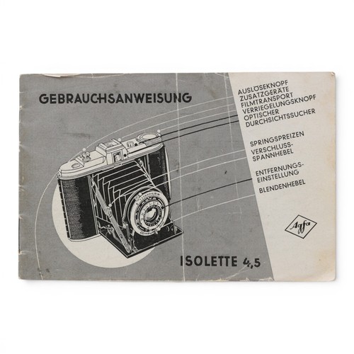 Agfa isolette 5 - agfa,