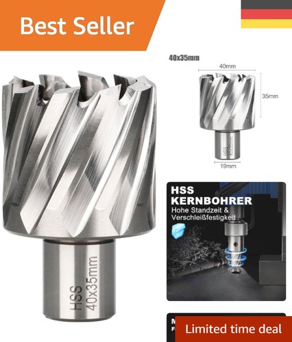Kernbohrer 40mm hss - hss, weldon