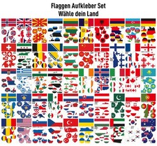 Flaggen aufkleber set - flaggen,