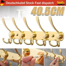 Hakenleiste Garderobenhaken Wandhaken Kleiderhaken Edelstahl Haken 5 Doppelhaken