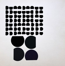 Victor Vasarely (1906-1997): Originale Serigraphie / Siebdruck 1959