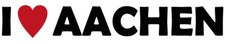 I Love Aachen Aufkleber Sticker Städte Liebe Deutschland ca.18x3,5 cm 