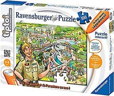 Ravensburger 00553 - Puzzle - Tiptoi Au Zoo, 100 Teile 