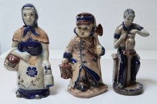 3 Keramik-Figuren Peter Wingender, Marktfrau, Nachtwächter, Töpfer Westerwald
