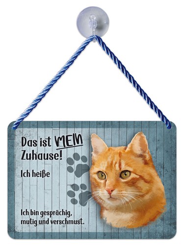 Tier kulthänger blechschild - tier-kulthänger,