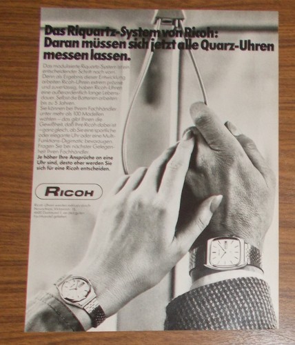 Seltene werbung vintage - werbung, ricoh