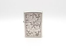 Zippo Sterling Silber 1995 Benzin Sturmfeuerzeug Vintage Petrol Lighter Briquet