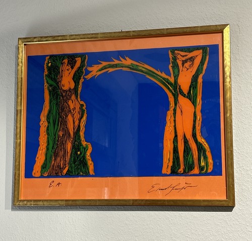 Ernst fuchs bild siebdruck - ernst,