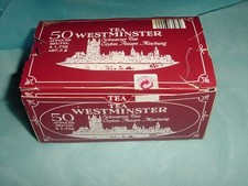 2003: Alte Lebensmittel-Verpackung Schachtel TEA WESTMINSTER Schwarz-Tee Sammler
