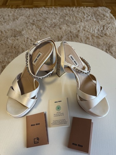 Miu satin plateau - miu,