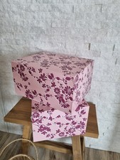2er Set Boxen Aufbewahrung rosa pink Karton Top Zustand