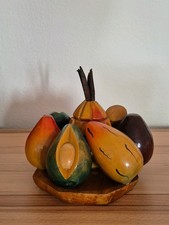 Holzobst handgeschnitzt, Deko