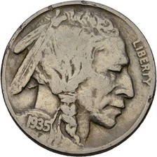USA Indian Head 1935 5 Cents