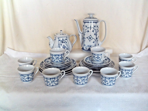 Kaffeeservice indisch blau - kaffeeservice,