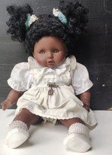 Künstler Puppe ZAPF Creation dunkelhäutig ca  40 cm Spielpuppe Vintage 80er 90er