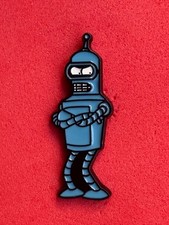 Pin, Badge, Anstecker, Comic, Cartoon Futurama Bender