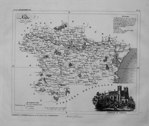 1830 departement ande carte - departement,