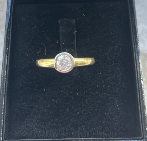 Prachtvoller solitär ring 585 - solitär-ring,