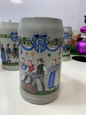 Krug Augustiner Bierkrug 1998 München Krug 1 Liter Zinndeckel Sammlerkrug (n.2)