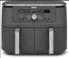 Ninja DZ400EU Doppel-Heißluftfritteuse, 9,5 l Fassungsvermögen