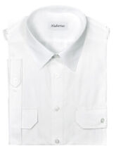 Pilotenhemd 1/2 Arm - kurzärmelig - 2 Brusttaschen Slim Fit von Hubertus