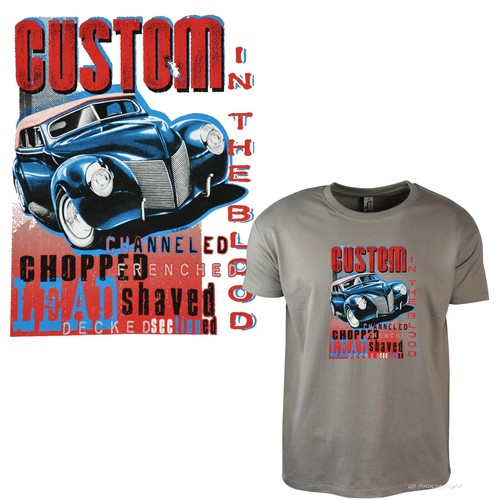 Vintage hot rod shirt - vintage,