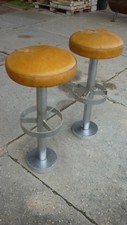 schwere DDR barhocker 50er 60er 70er mid century rockebilly loft stuhl hocker 8