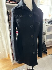 Street One Mantel Gr. 40 schwarz Wollmantel