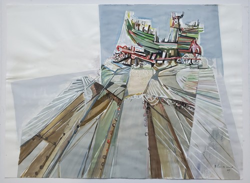 Gemälde aquarell landschaft - aquarell,