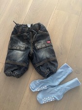 H&M, Baby Jeans Gr. 62 und Söckchen, 2-4 Monate, ungetragen