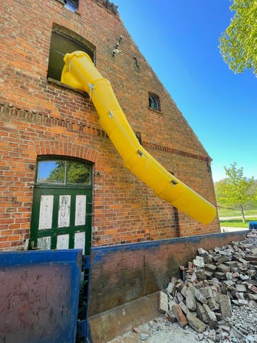 Schuttrutsche gebraucht ein - schuttrutsche, gebraucht,
