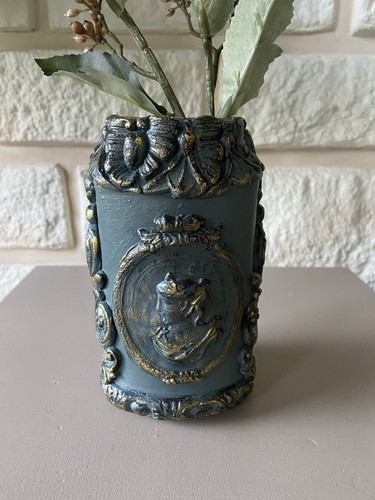 Vase upcycling deko shabby - upcycling,