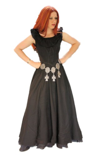 Gothic mittelalter larp kleid - mittelalter,