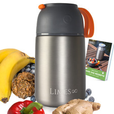 Thermobehälter für Essen - Edelstahl thermo Lunchbox - Henkelmann heiß & kalt }}