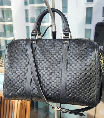 Gucci black microguccissima - black,