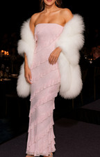 Oh Polly Damen Maxikleid rosa Pailletten UVP 175£