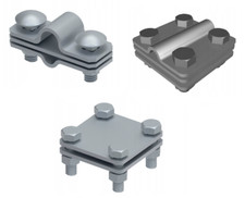 Kreuzverbinder Stahl verzinkt für Erdungsband Flachband Erdband