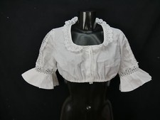 Gr.44 Dirndlbluse mit schönen großen Spitzen Cottonova Trachtenbluse B7634