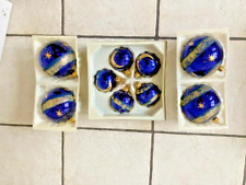 Christborn mundgeblasene und handverzierte Christbaum Kugeln - VINTAGE