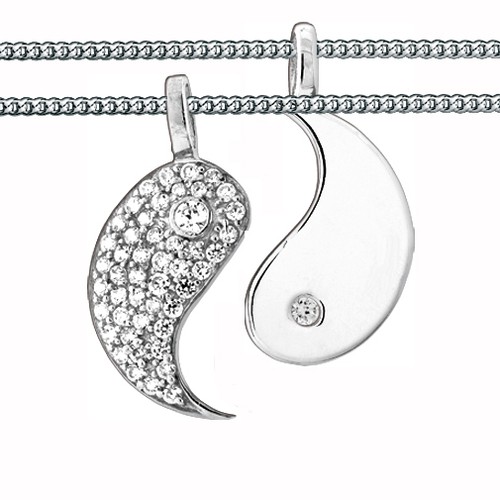 Partner yin yang anhänger - partner,