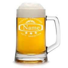 Bierkrug Bierseidel Bierglas mit Gravur Geschenk Personalisiert Geburtstag