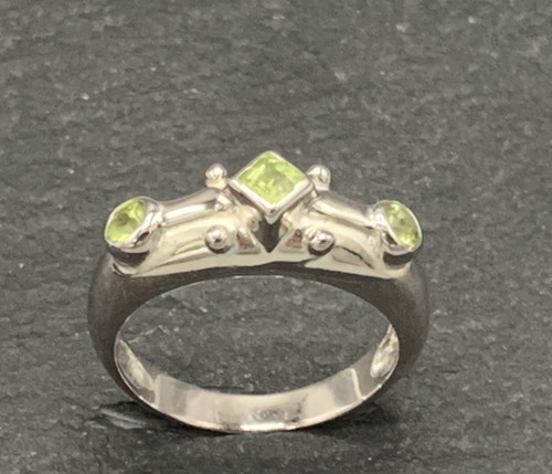 Ring peridot 925er silber - ring,